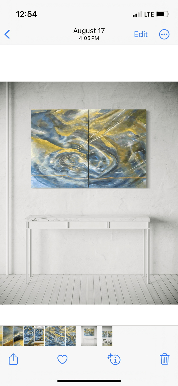 Sometimes all at once, Abstract/Figurative oil painting. - Laurie Rubell