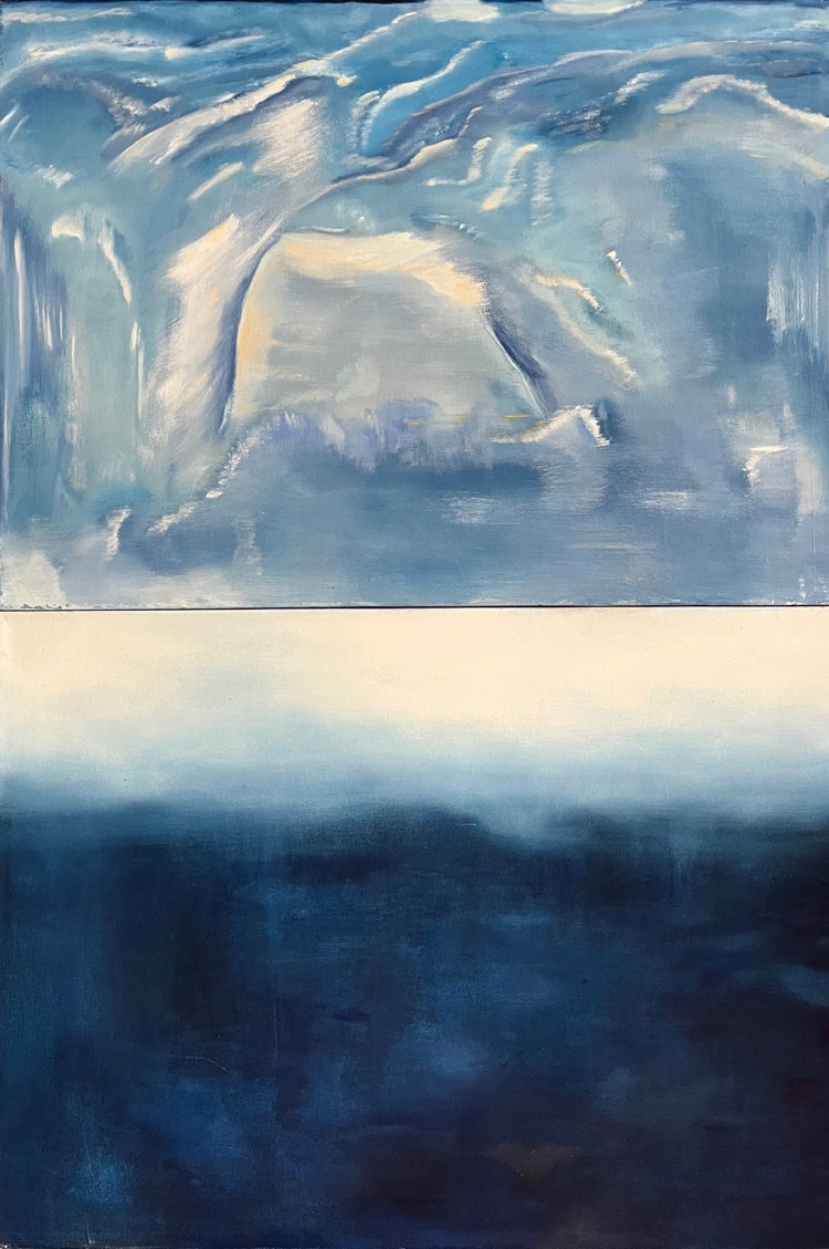 Abstract Figures in Landscape,Oil on Canvas #28 - Laurie Rubell