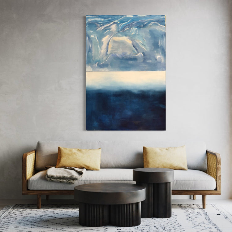 Abstract Figures in Landscape,Oil painting #28 - Laurie Rubell