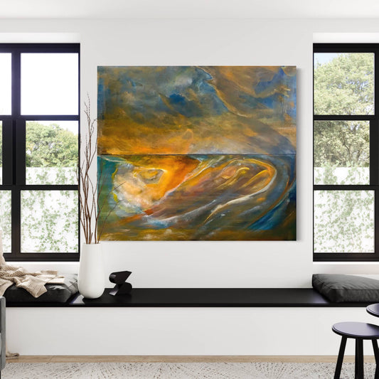 Abstract landscape after light - Laurie Rubell