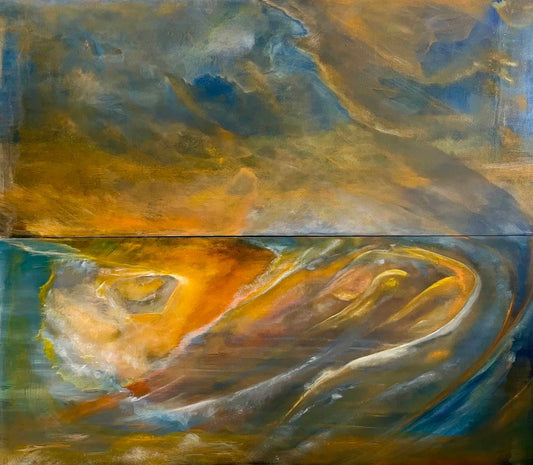 Abstract landscape after light - Laurie Rubell