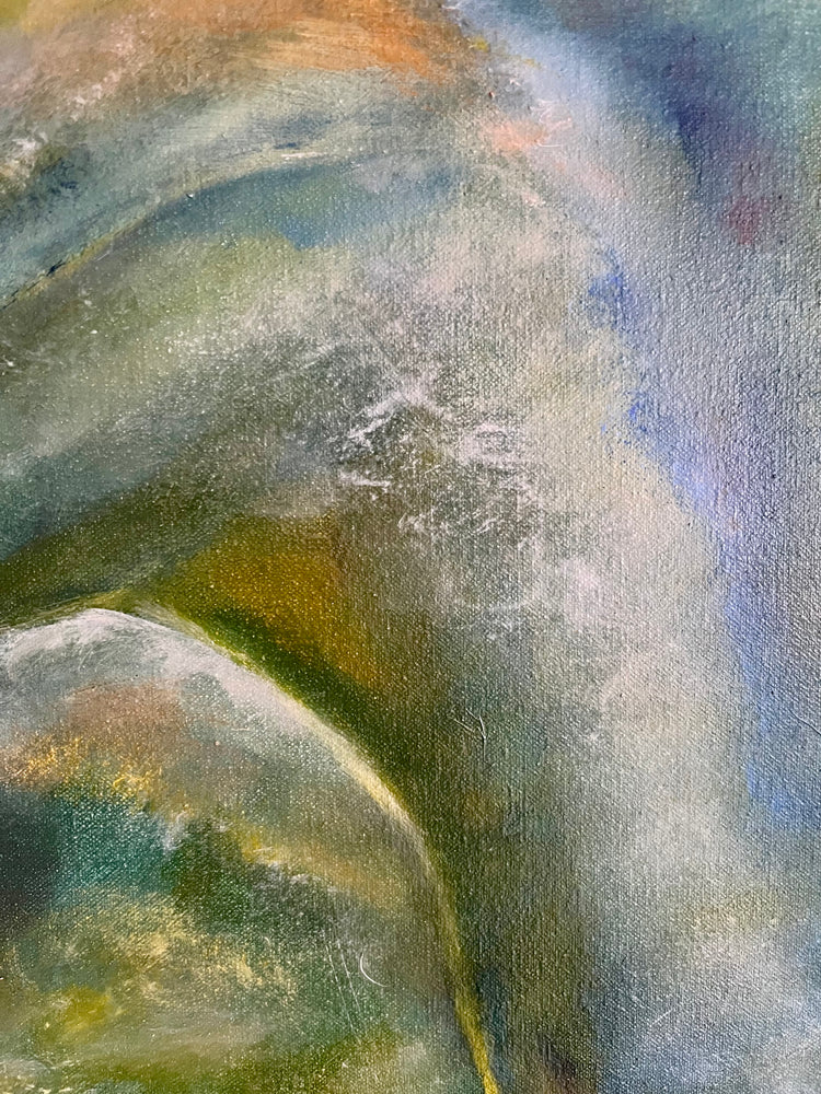 Abstract painting ascending landscape - Laurie Rubell