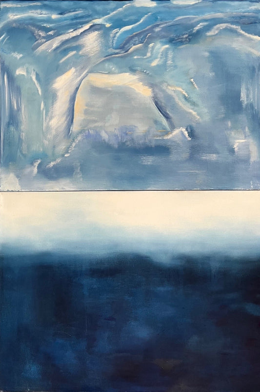 Abstract Figures in Landscape,Oil on Canvas #28 - Laurie Rubell