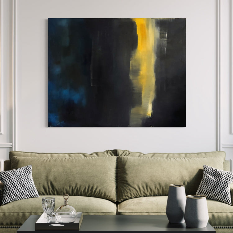 Abstract Oil painting #40 - Laurie Rubell interior view on a wall alternate image 