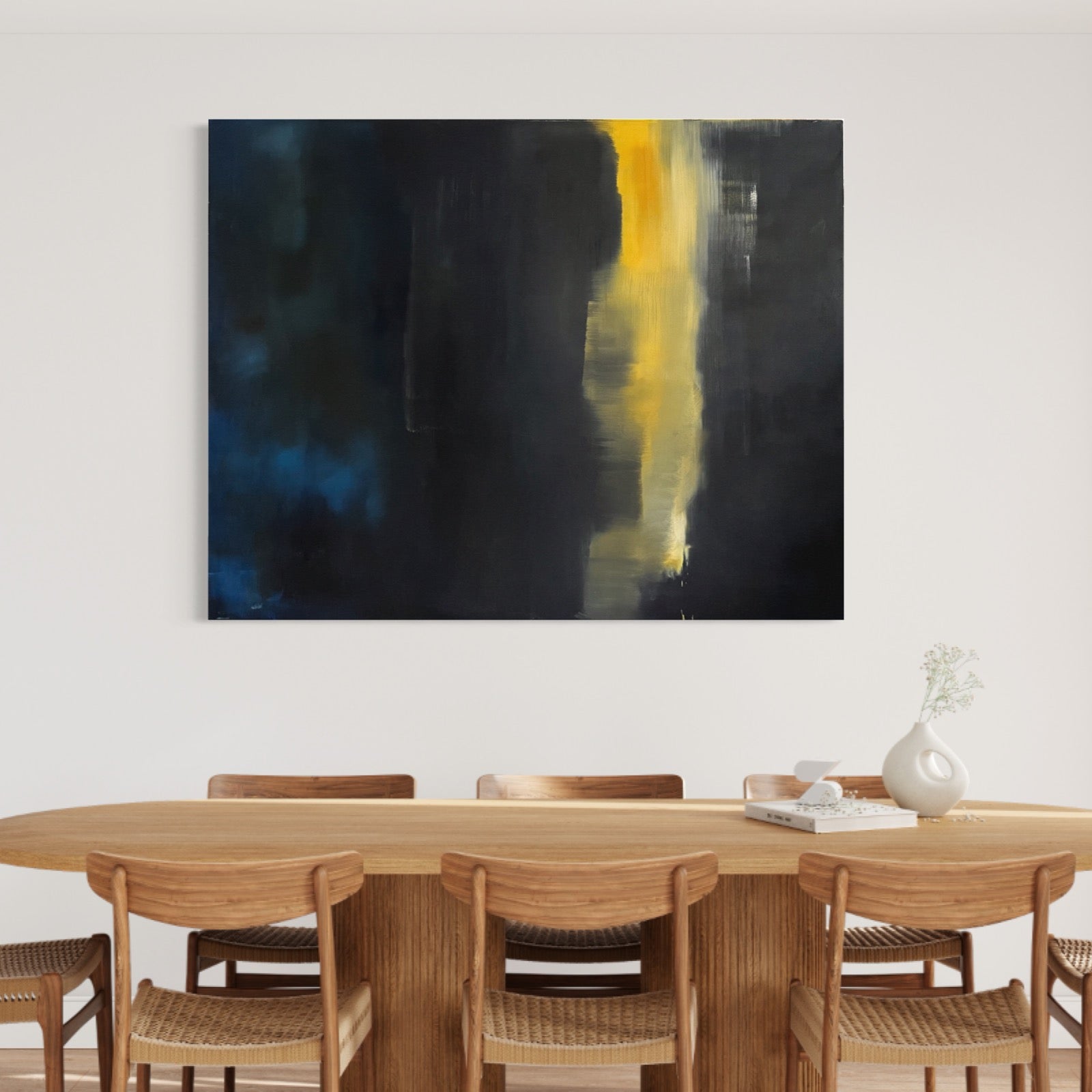 Abstract Painting,Oil on Canvas #40 - Laurie Rubell interior view on a wall 