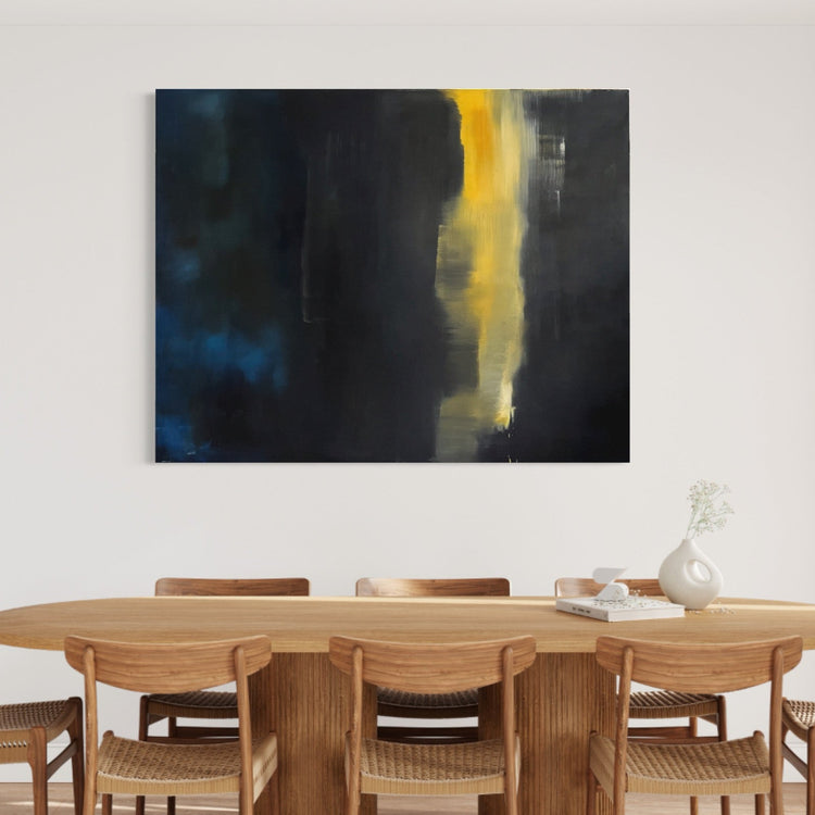 Abstract Painting,Oil on Canvas #40 - Laurie Rubell interior view on a wall 